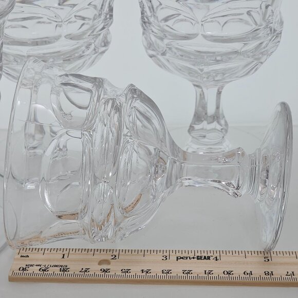 4 Fostoria Argus Champagne Coupes Goblets 5" vtg 1970s glass midcentury - Picture 5 of 6